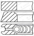 GOETZE ENGINE Kolbenringsatz 08-183300-00 für MERCEDES 124 W124 Model S124 S210