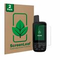 2x ScreenLeaf Displayschutzfolie für Garmin GPSMAP 66s / 66st nachhaltig