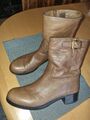 Tolle Prada Biker Boots stiefel Stiefelette Braun Gr.41