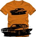 T-Shirt General Lee Duke Boys V8  Tuning T-Shirt   Retro Style S/W Grafik DTG