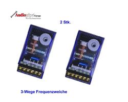 2 Stück Audiopipe 500 Watt  3-Wege Frequenzweiche Weiche Bass Hochtöner 4 ohm