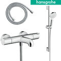 Hansgrohe Ecostat Thermostat Badewannenarmatur Wanne Set Brausestange Brauseset