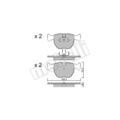 1x ORIGINAL® Metelli 22-0559-0 Bremsbelagsatz, Scheibenbremse Vorne, exkl.