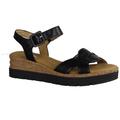 Gabor Comfort 42704-57 Damensandalette, Leder, Schwarz, Keilsandalen -