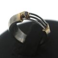 Designer Brillant Gold Ring 750er 18 Kt 925er Silber Gelbgold 0,03 Ct Wert 990,-