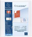 Exacompta 51826E Ringbuch Kreacover PP 2 Ringe 25mm Rücken 47mm DIN A4+ Weiß NEU