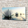 Glas-Bild Wandbilder Druck auf Glas 140x70 Deko Blumen & Pflanzen Lotusblume