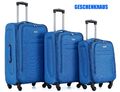 Reisekoffer S6127 Koffer Trolley Stoffkoffer Handgepäck 4 Rollen 3-er SET