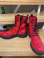 Marco Tozzi Stiefelette bei Guido Maria Kretschmer, knall- rot, Gr. 39, wie neu