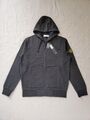 Stone Island Zip Hoodie Gr. L Schwarz Neu