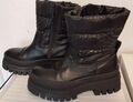 Tamaris Leder Winterstiefel, Stiefelette, Boots, Schwarz, in Gr.38 - Wie Neu