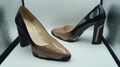 LODI echt Lackleder Plateau High Heel Blockabsatz Pumps Gr.39 neuwertig