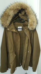 ZARA Gr. 34 36 Oversized XS S 2 in 1 Winterjacke Mantel Wintermantel Parka Jacke