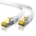 Primewire CAT.7 LAN-Flachbandkabel U/FTP RJ45 flexibl Verlegen Weiß 30m