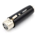 HICON Adapter XLR Mini-XLR Adapter Mini-XLR male an 3-Pin XLR female Standard BK