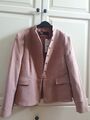 Zara Blazer Jacke, GR. L Rosebraun,Gold, Wildlederimitat, Neu mit Etikett 