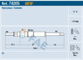 FAE 74265 Glow Plug for ALFA ROMEO FIAT OPEL SAAB SUZUKI