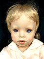 Porzellanpuppe (434) "Baby Shay " Donna Rubert 1994 23" - 59 cm