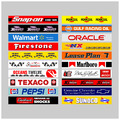 Bandenwerbung f. Carrera 132/140 Leitplanke Werbung Racing 1:32 1:24 Slotcar US