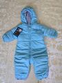 Jungen Baby Winteranzug Overall Schneeanzug  Fleece  Blau Gr.62/68