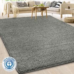 Barcelona Hochflor Shaggy Teppich Langflor Wohnzimmer einfarbig / Rund Teppiche