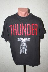 Vintage 1992 Thunder Tour Shirt Shirt 90er Jahre Heavy Metal Hard Rock Größe L selten