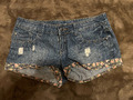 Denim & Co Jeans Shorts Denim Hotpants Gr.36 in Blau