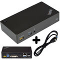 THINK PAD USB 3.0 PRO DOCK 40A7 03X7130 MIT KABEL USB DVI DISPLAY PORT LAN M755