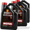 3x 5L MOTUL 8100 ECO CLEAN 0W30 ÖL MOTORÖL ACEA C2 WSS M2C 950 A EURO 4 5 6 ÖL