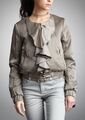 Volantjacke in Lederoptik - Gr. 36 - taupe - 3 Suisses -  Volant Leder Jacke 