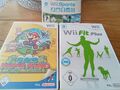 3 Wii Spiele Super Paper Mario Nintendo Wii Fit Plus und Sports