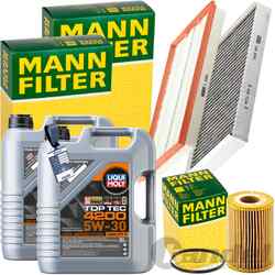 MANN INSPEKTIONSPAKET+10L LIQUI MOLY 5W-30 ÖL passend für MERCEDES VIANO W639