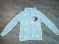 Disney Frozen Mädchen Kuschel-Jacke Fleece Gr.110/116 Anna & Elsa Hellblau 