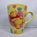 Disney Store - Winnie the Puuh - große gelbe Kaffeetasse Latte Tasse Liebe Herzen