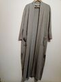 EAST 100% Wolle Long Strickjacke Pullover Gr. S mit Taschen Seitenschlitze Langarm 