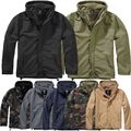 Brandit Herren Herbst Winter Regen Jacke Windbreaker gefüttert Fleece Frontzip