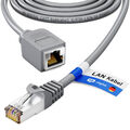 Cat7 Verlängerung Patchkabel LAN Verlängerungskabel Netzwerk Stecker DSL RJ45 