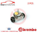 RADBREMSZYLINDER TROMMELBREMSE PAAR BREMBO A 12 286 2PCS P FÜR RENAULT TWINGO I