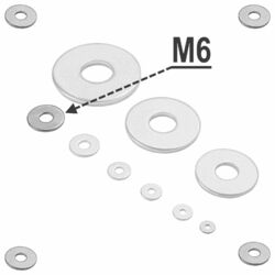 Unterlegscheiben DIN 9021 Beilagscheiben Edelstahl A2 V2A VA A4 rostfrei M2-M24✅In den Größen M2-M24 erhältlich ✅Schrauben-Niro®✅