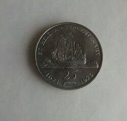 Saint Helena 25 Pence 1973 Königin Elizabeth II (71306)