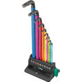 Wera 950/9 Hex-Plus Multicolour 3 Winkelschlüsselsatz, 9-teilig, Schraubendreher