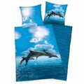 Delphin Bettwäsche Set Delfin 2tlg. 135x200 cm 100% Baumwolle