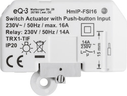 Homematic IP Schaltaktor mit Tastereingang (16 A), Unterputz