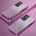 Frauen Glitzer Bling Hülle Für Samsung Galaxy S24 S23 FE S22 Handy Schutz Case