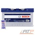 BOSCH AUTOBATTERIE 12V 80Ah STARTERBATTERIE 740A INKL LIQUI MOLY BATTERIEPOLFETT