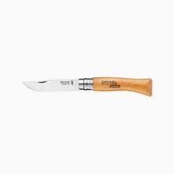 Opinel Taschenmesser No. 07 Carbone Klappmesser mit 8 cm Klinge nicht rostfrei