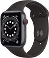 Apple Watch Series 6 Cellular 44mm Edelstahlgehäuse graphit Gut - Refurbished