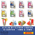 Elfbar Liquid 10ml Elfliq by Elfbar e Liquid mit 10mg 20mg Nikotin Nic Salt