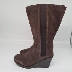 Sheego Stiefel Weitschaftstiefel XXL Damen braun Keilabsatz (2 686)