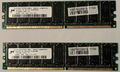 2 X Micron SDRAM MT9VDDT3272AG-40BC4 DDR 256 MB 184pin PC-3200E  CL3 ECC RAM